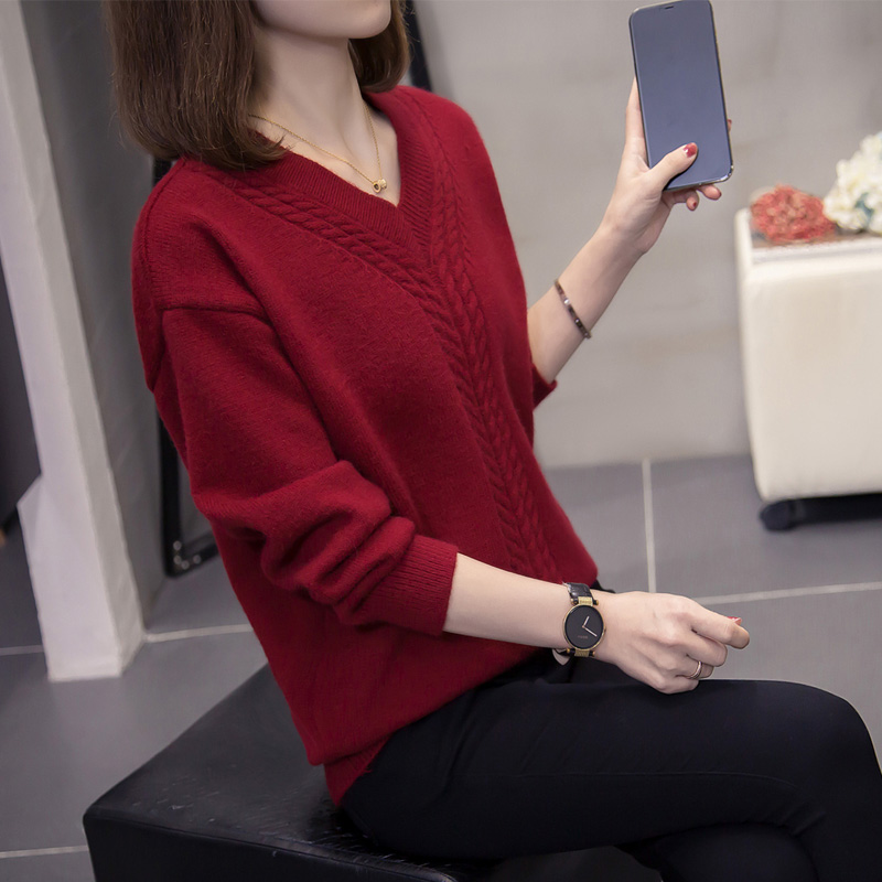 Base Layer Top - スリムフィットの大きいサイズのレディースニットセーター、ゆったり快適なベースレイヤートップ、韓国スタイルの秋冬カジュアルファッション