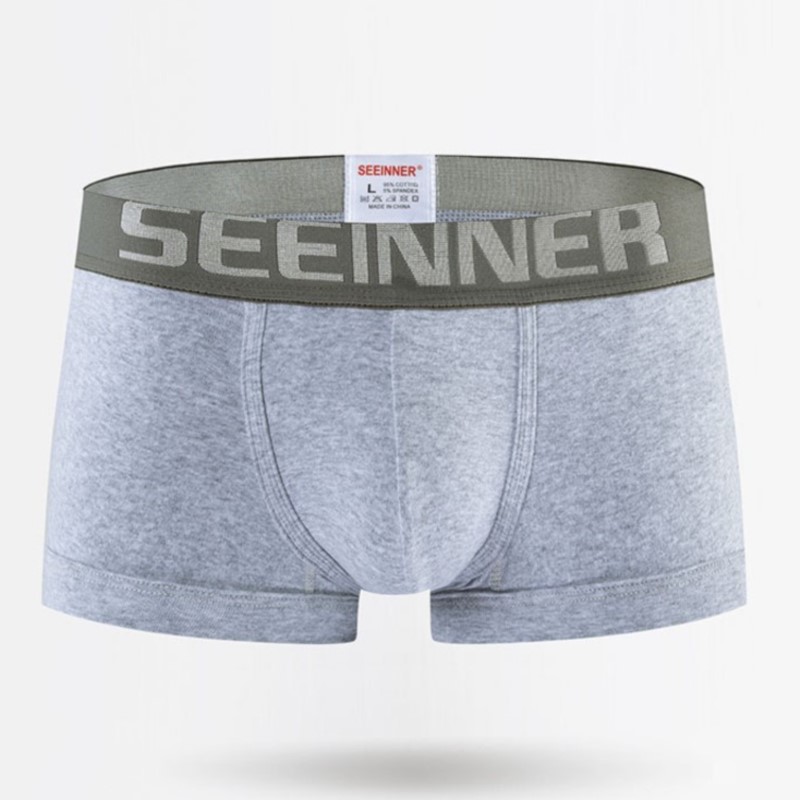 Boxer Brief Pack Cotton - Seeinner メンズ ボクサーパンツ コットン U 凸ポーチ下着