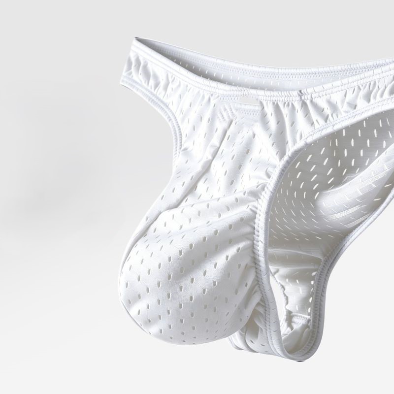 Mesh Sport Boxer - メッシュアイスシルクメンズ下着通気性のある大きなポーチローウエスト超薄型速乾スポーツセクシーなTバックブリーフ