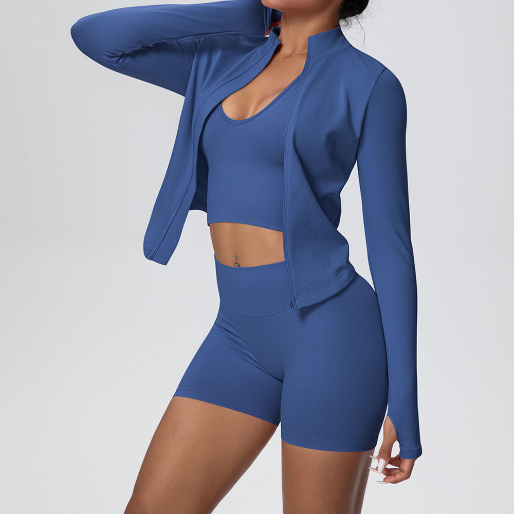 女性用シームレススポーツウェア ヨガセット 3点セット ワー - Compression Long Pant のレビューと価格