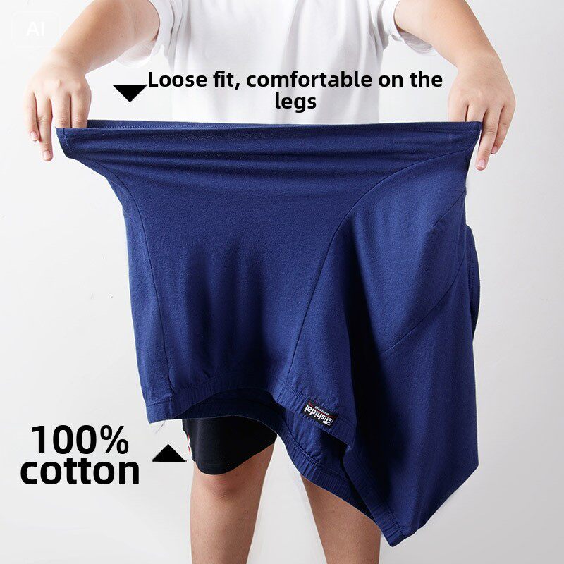 メンズプラスサイズボクサーブリーフ 100% コットン ハイ - Long Leg Trunk Men のレビューと価格