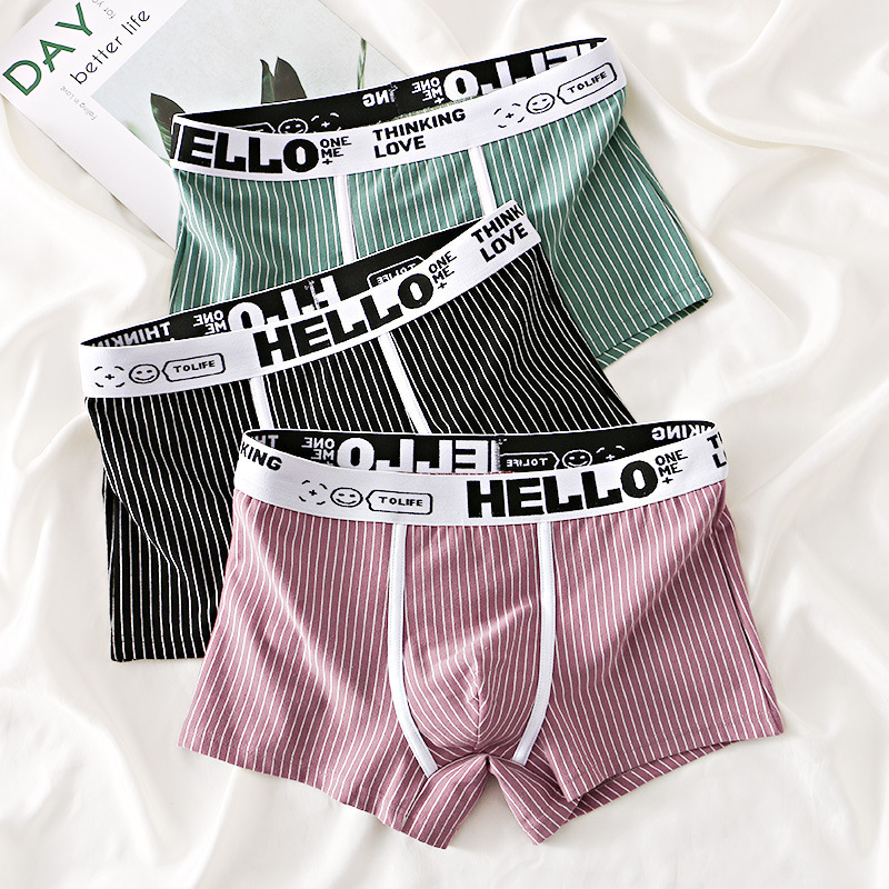 2026年メンズ下着コットン下着レターウエストバンド快適な通 - Boxer Brief Pack Cotton のレビューと価格