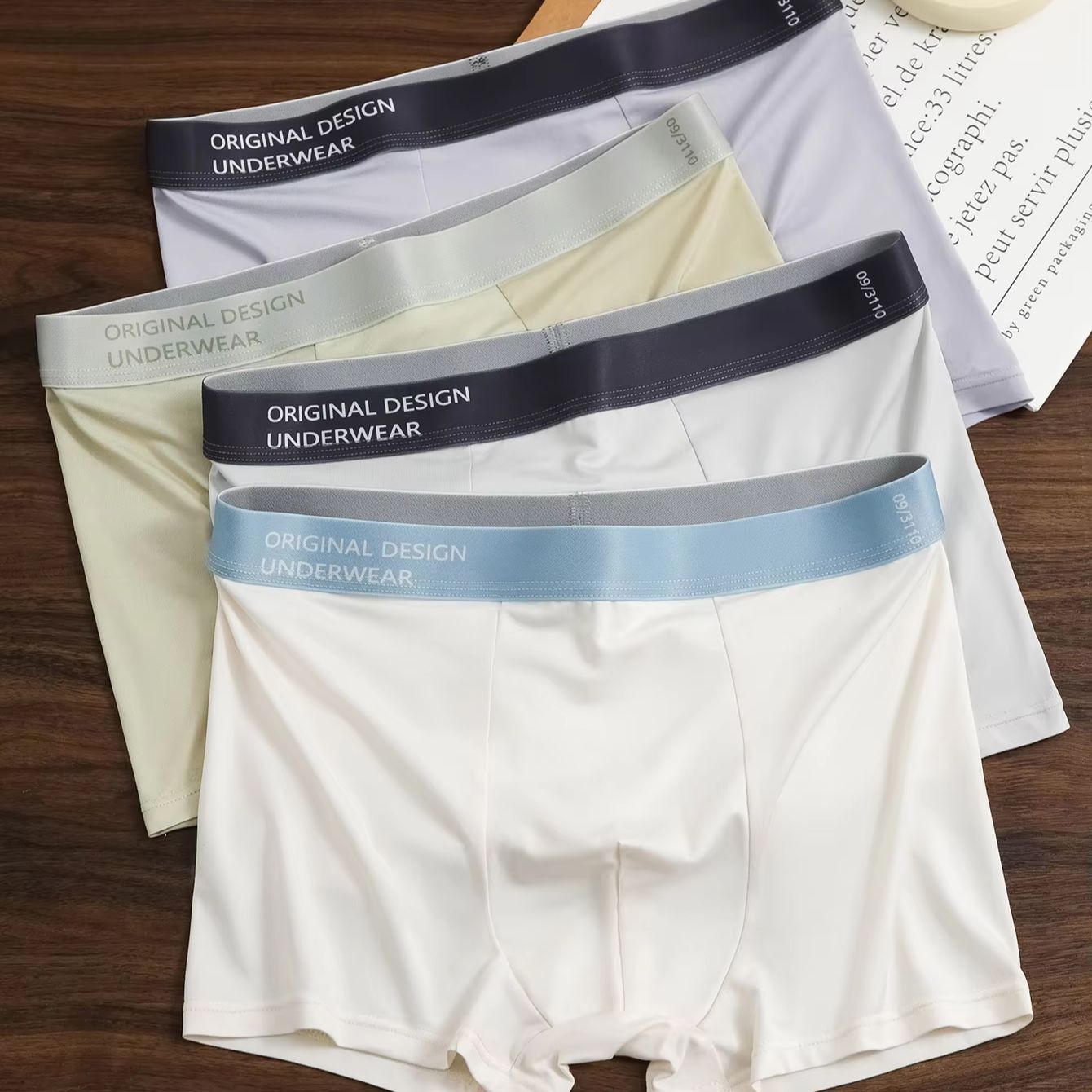 メンズ新しいスタイルの下着4枚組、ソフトでシームレス、通気性 - Multi Pack Underwear のレビューと価格