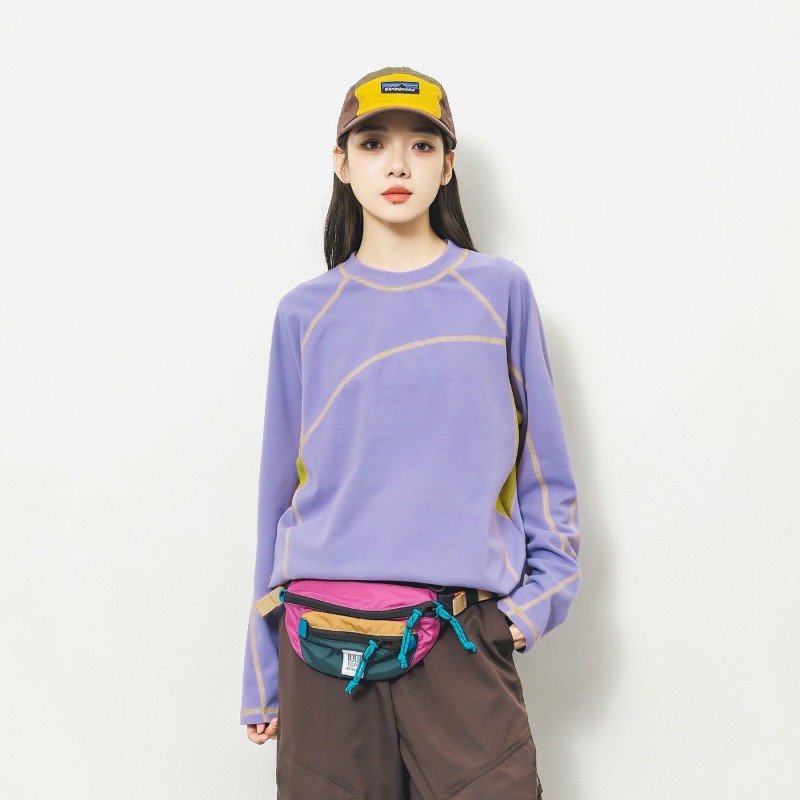 ユニセックスアウトドアカラーブロック長袖 Tシャツストレッチ - Base Layer Top のレビューと価格