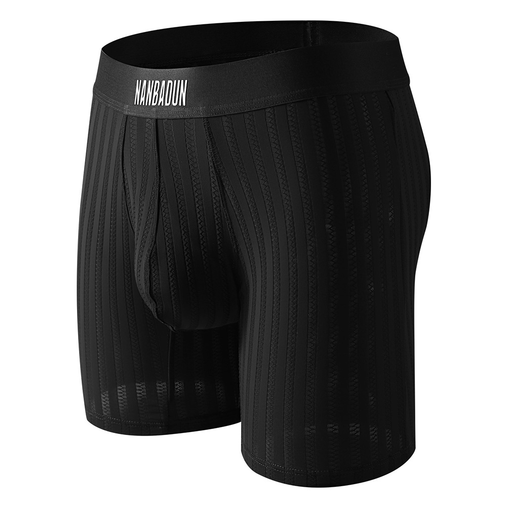 男性アイスシルクロングレッグショーツボクサーメッシュエクスト - Long Leg Trunk Men のレビューと価格