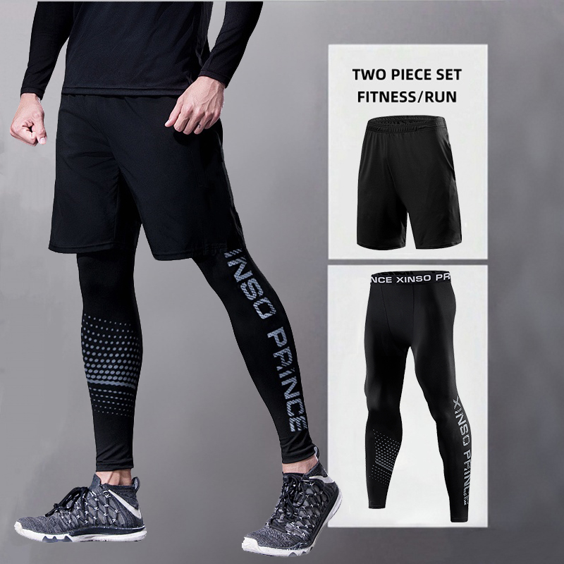メンズ スポーツ ランニング パンツ トレーニング フィット - Compression Long Pant のレビューと価格