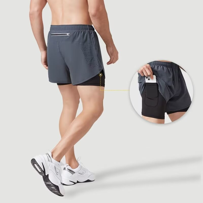 メンズ 2 in 1 コンプレッションライナー スポーツショ - Compression Shorts Athletes のレビューと価格